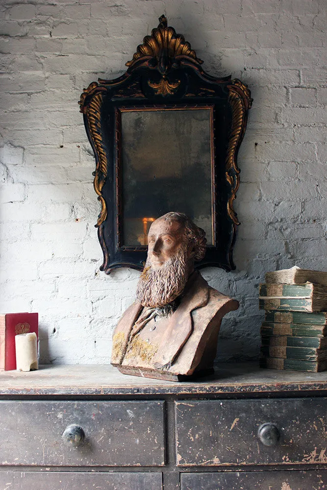 A Decorative Mid-Victorian Terracotta Bust of a Bearded Gentleman Signed ‘A.COKE 1871’