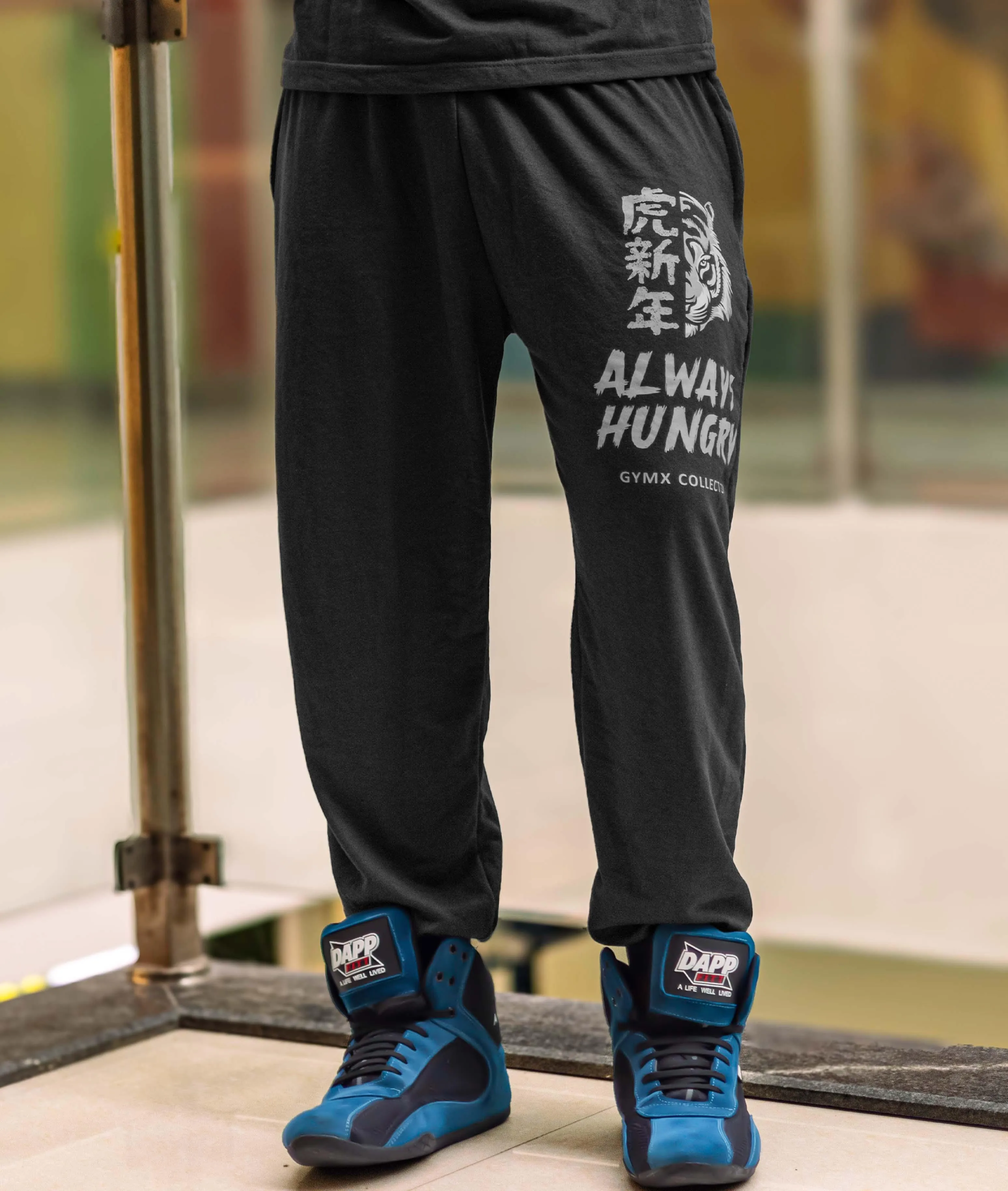 Always Hungry Oversized GymX Joggers: Dark Grey