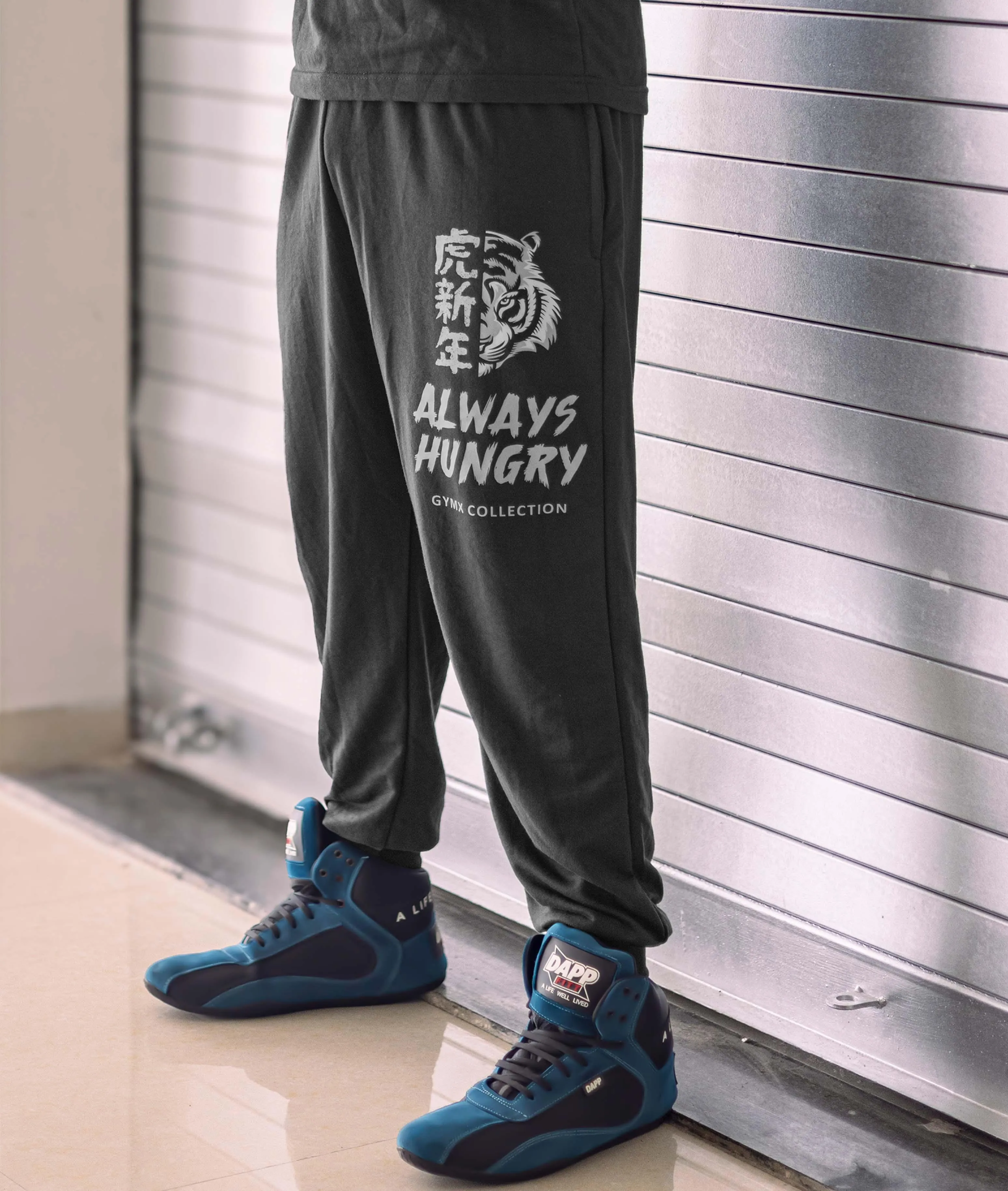 Always Hungry Oversized GymX Joggers: Dark Grey