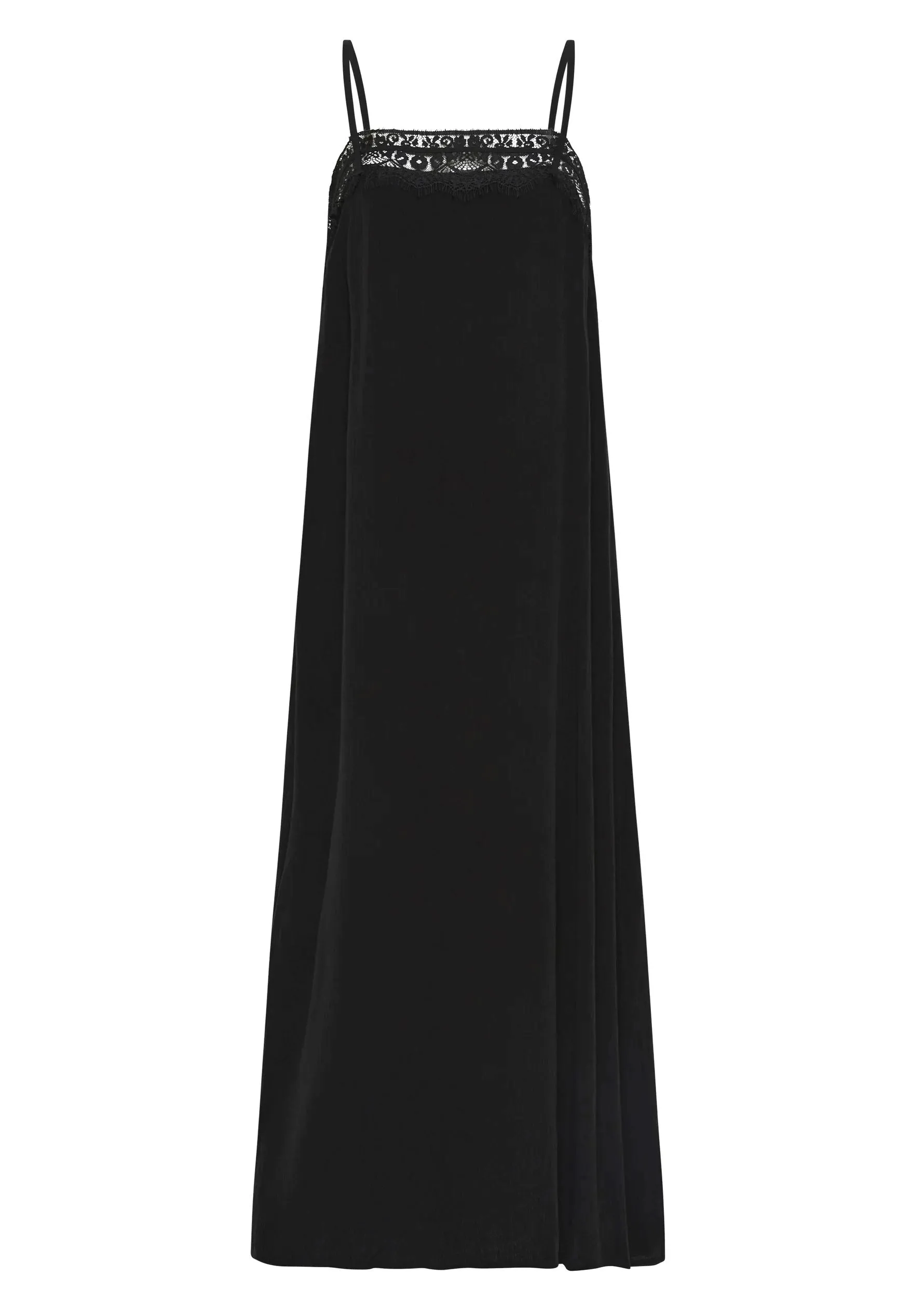 Auguste Lourdes Slip Midi Dress - Black