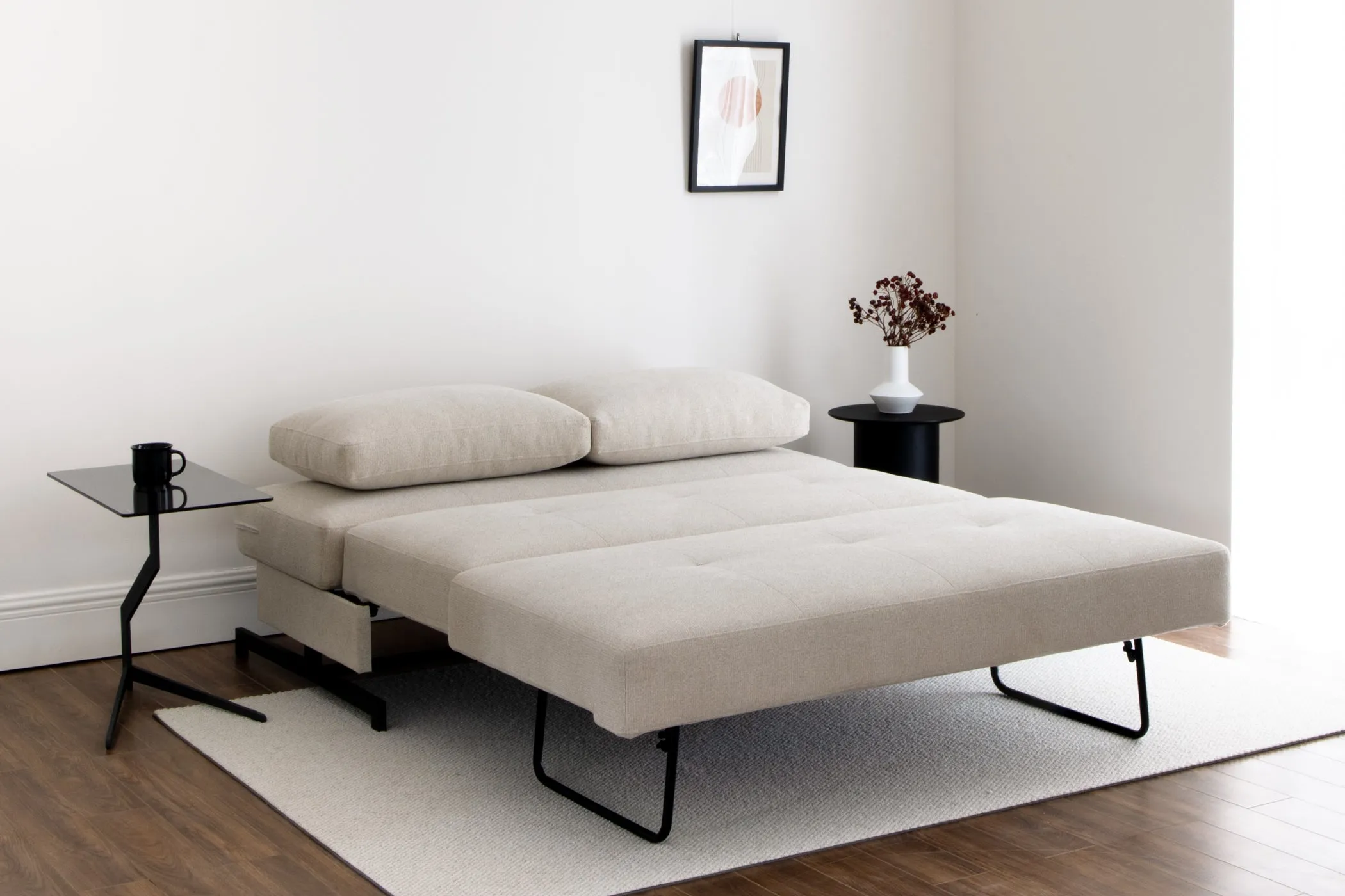 Bamton Armless Sofa Bed