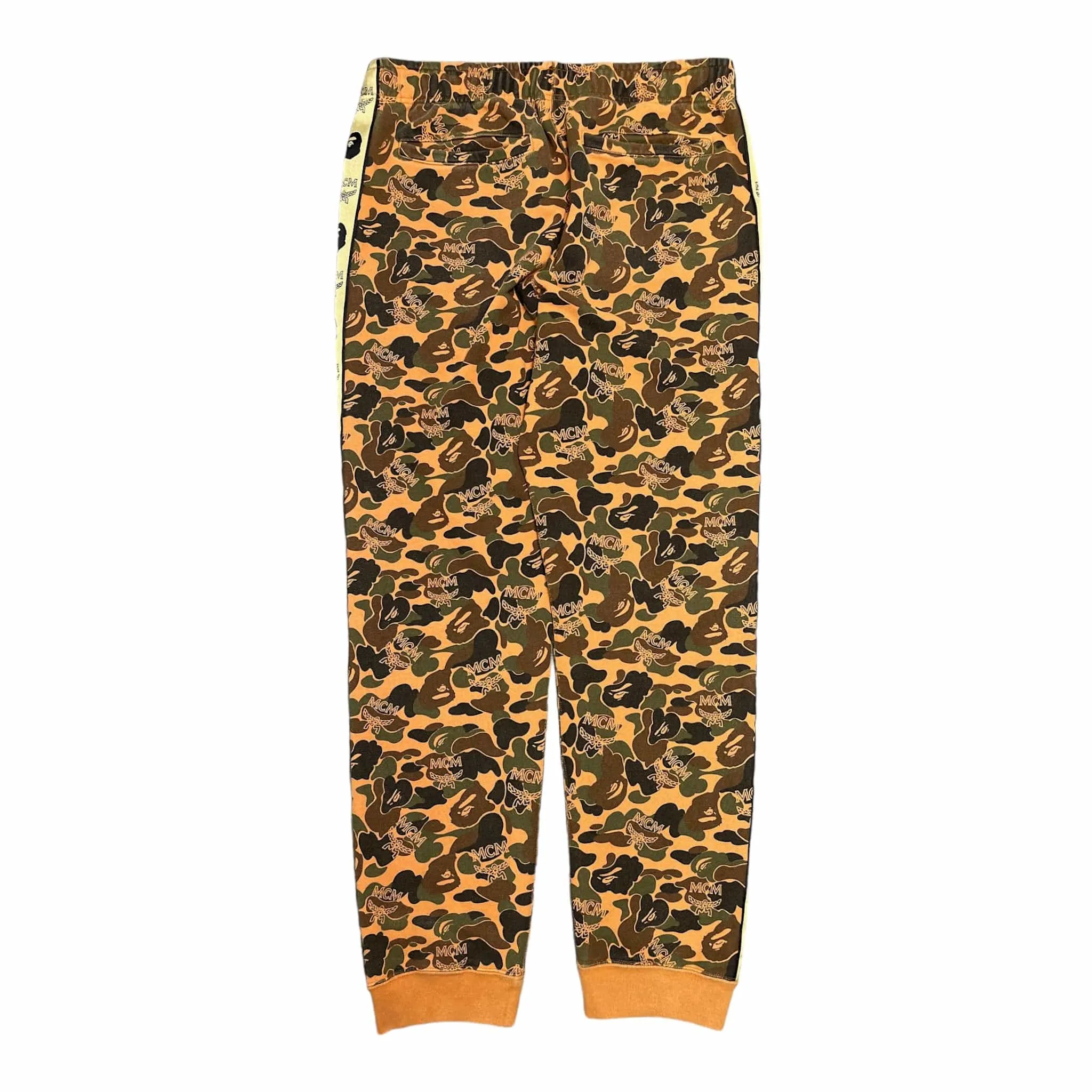 BAPE x MCM Camo Sweatpants Brown Pre-Owned