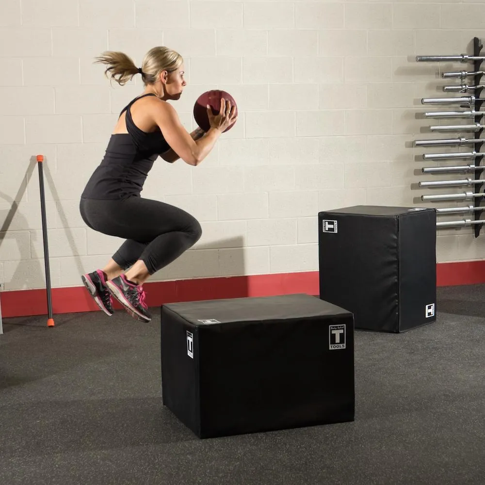 Body-Solid Tools 3 Way Soft Plyometric Box Black