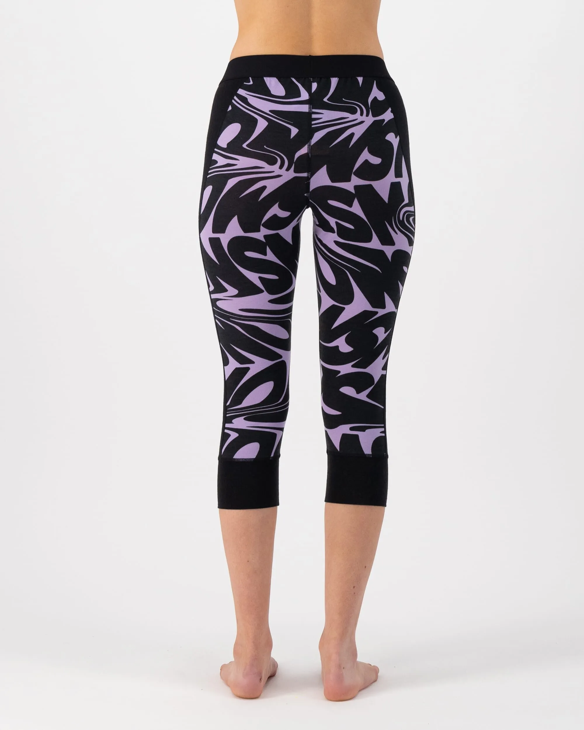 Cascade Merino Base Layer 3/4 Legging - Signal Lost Lupin