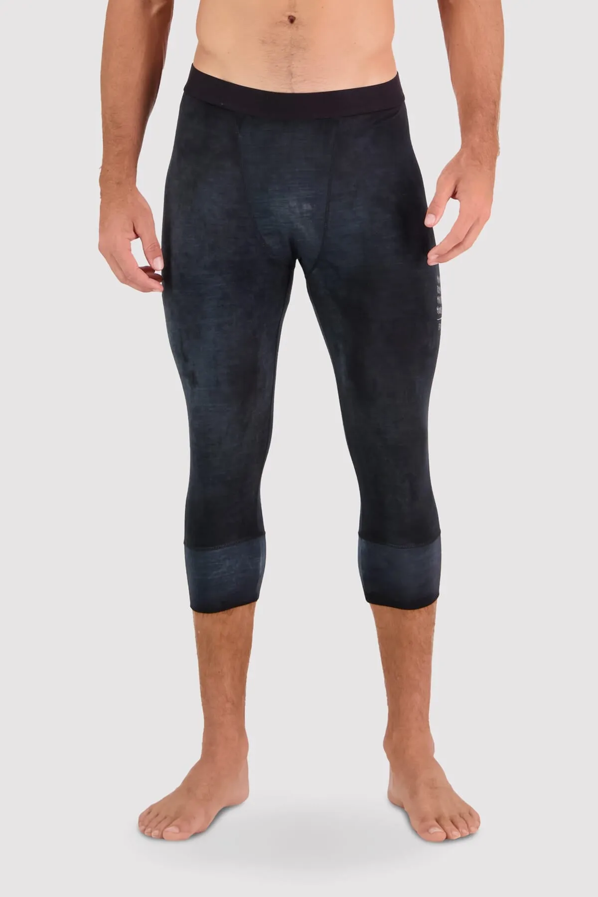 Cascade Merino Base Layer 3/4 Legging - Storm Wash