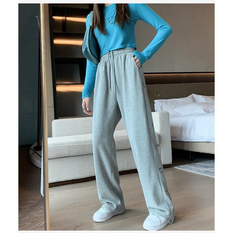 Casual Neutral Banana Plus Sports Loose Fit Sweatpants