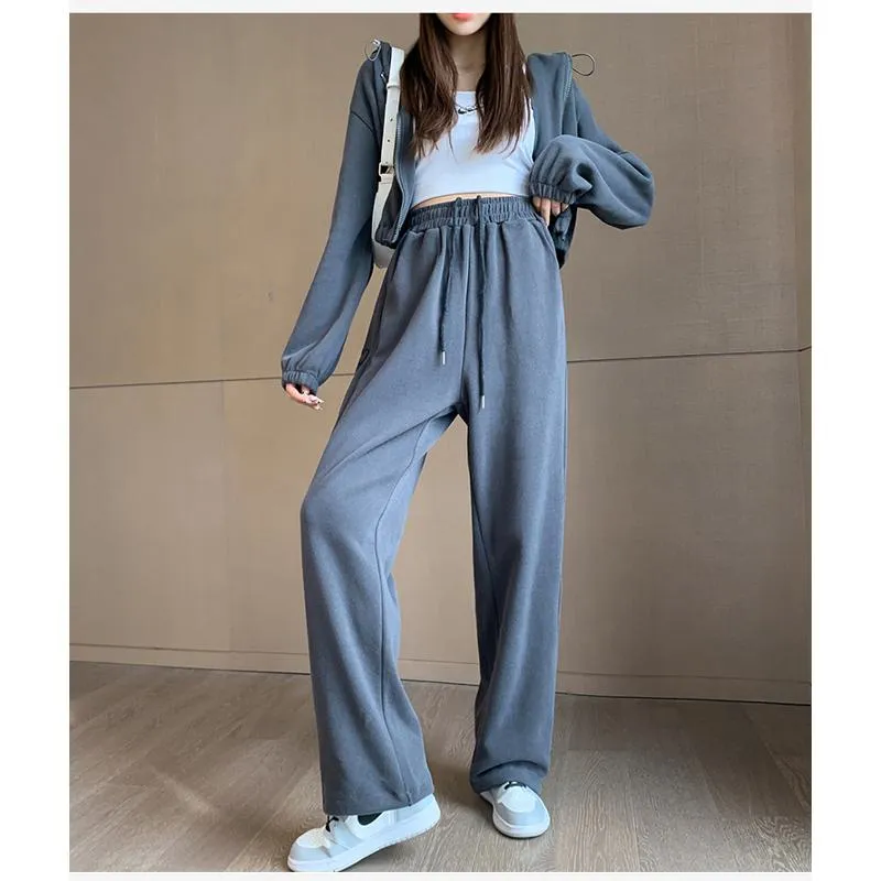 Casual Neutral Banana Plus Sports Loose Fit Sweatpants