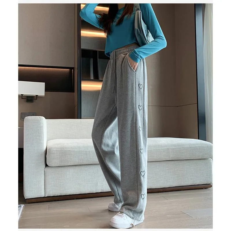 Casual Neutral Banana Plus Sports Loose Fit Sweatpants