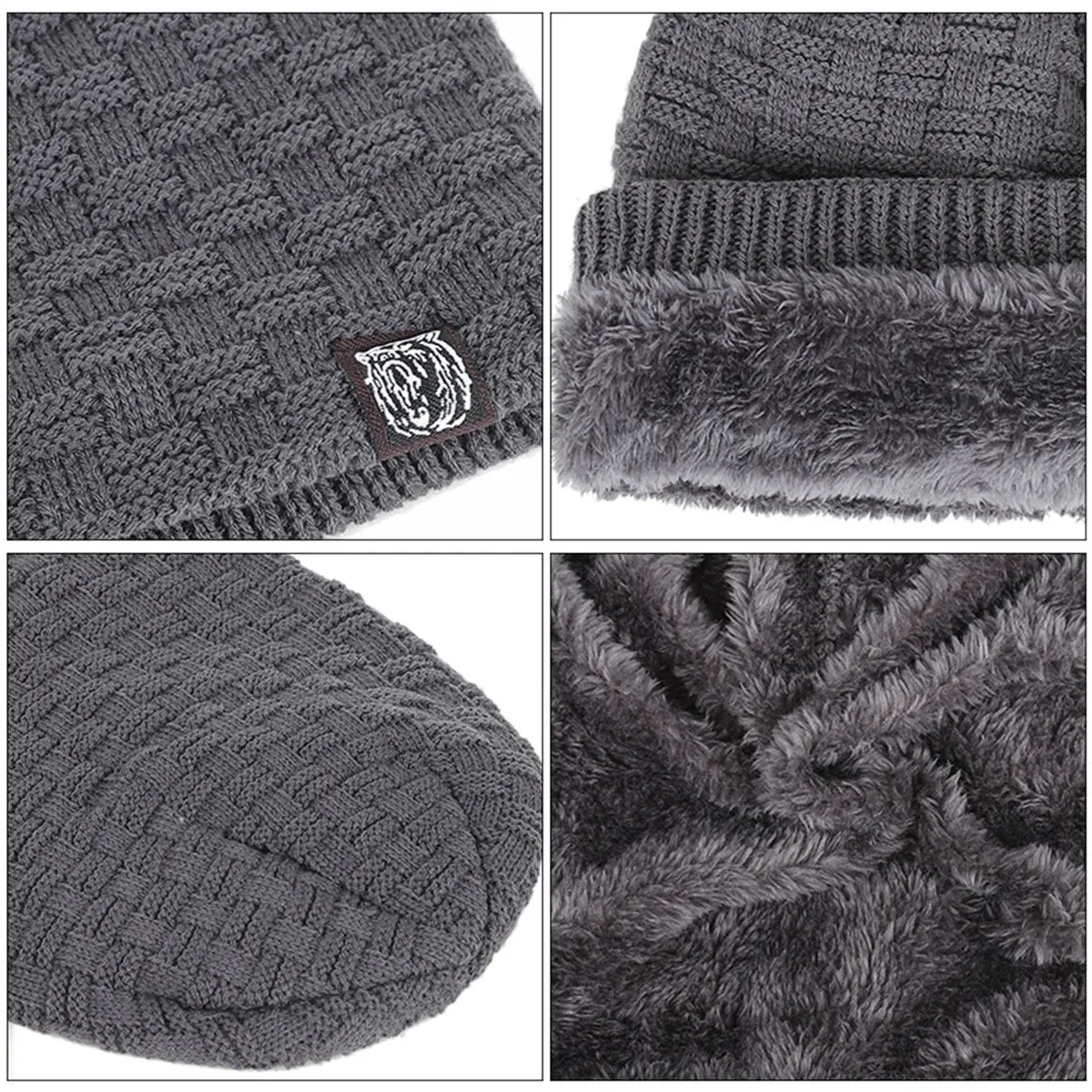 CAUCROP Thick Warm Ski Hat