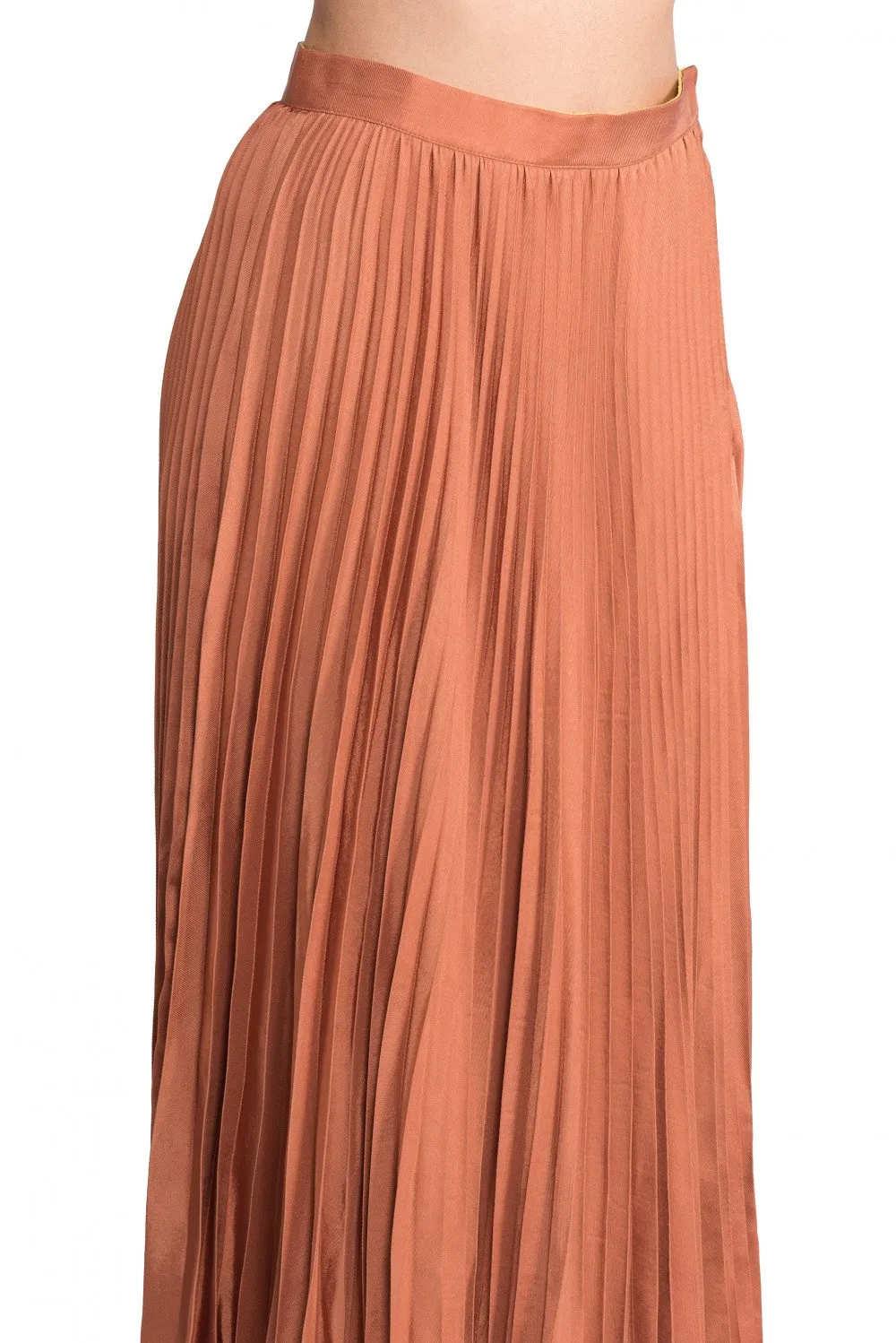 Cinnamon Pleats Skirt