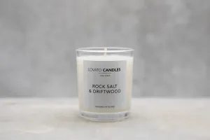 Clear Votive Candle - Rock Salt & Driftwood