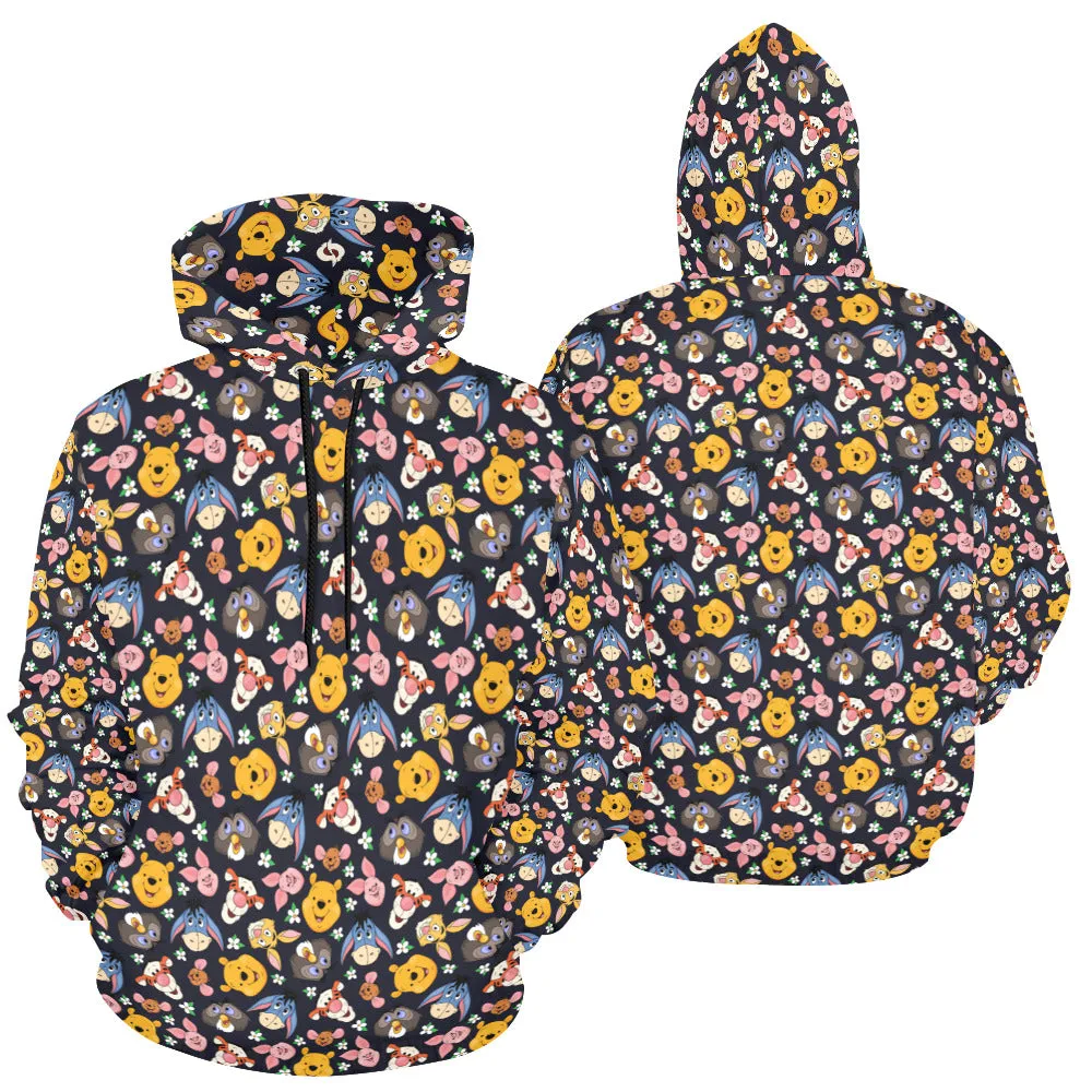 Disney Winnie The Pooh Hundred Acre Wood Friends Hoodie for Women