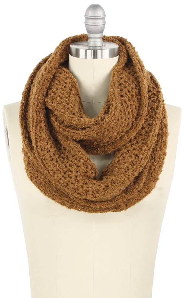 EAN9441 Solid Color Knit Infinity Scarf