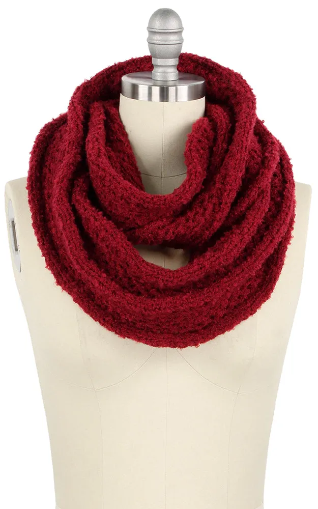 EAN9441 Solid Color Knit Infinity Scarf