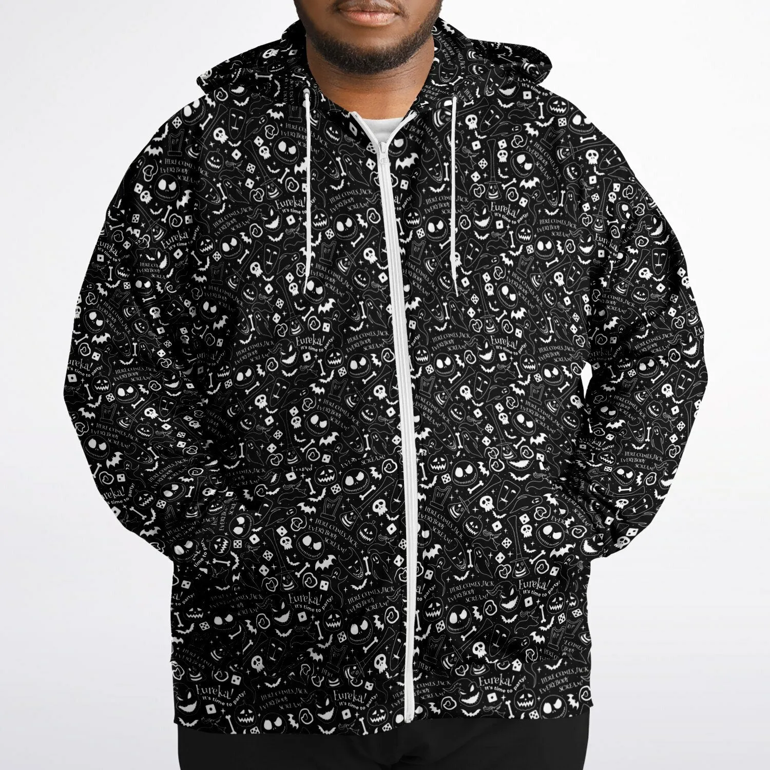 Everybody Scream Plus-size Unisex Zip Hoodie