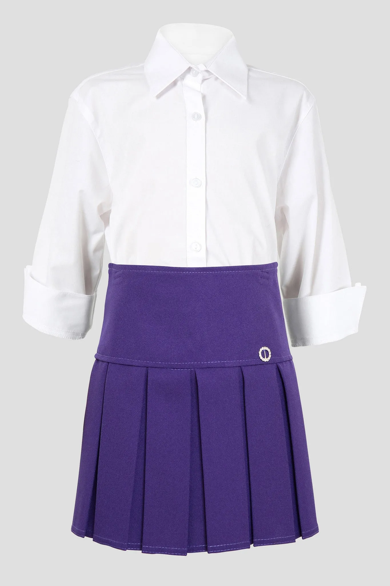 Girls pleated school skirt with diamante detail - Quality school uniforms at the School Clothing Company