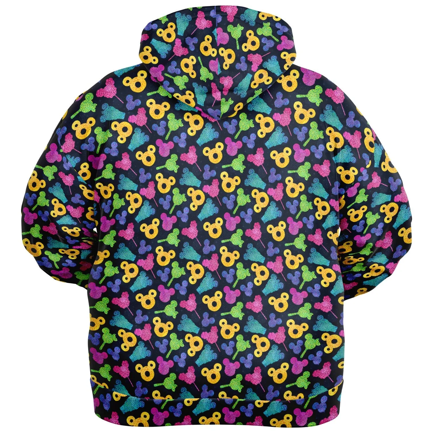 Glitter Park Snacks Plus-size Unisex Zip Hoodie