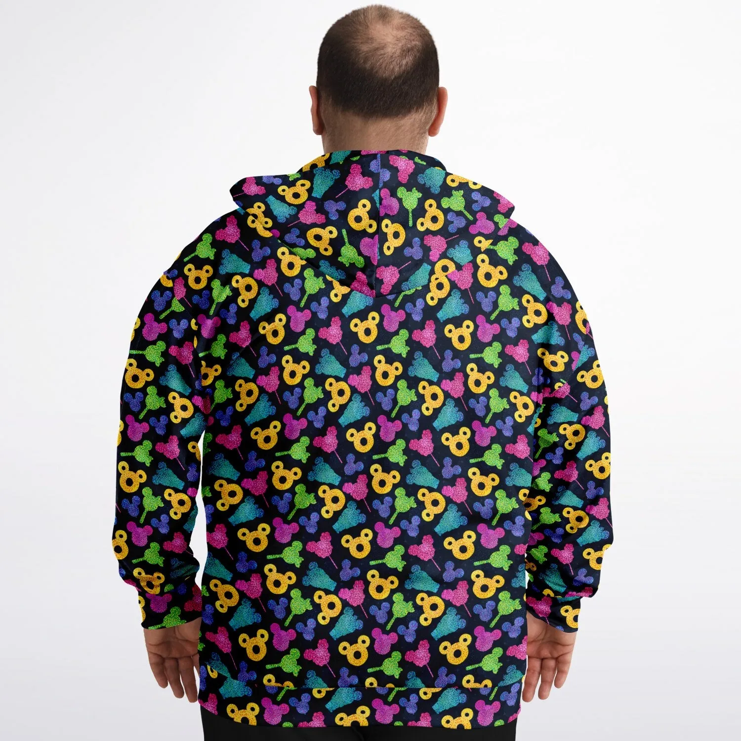 Glitter Park Snacks Plus-size Unisex Zip Hoodie