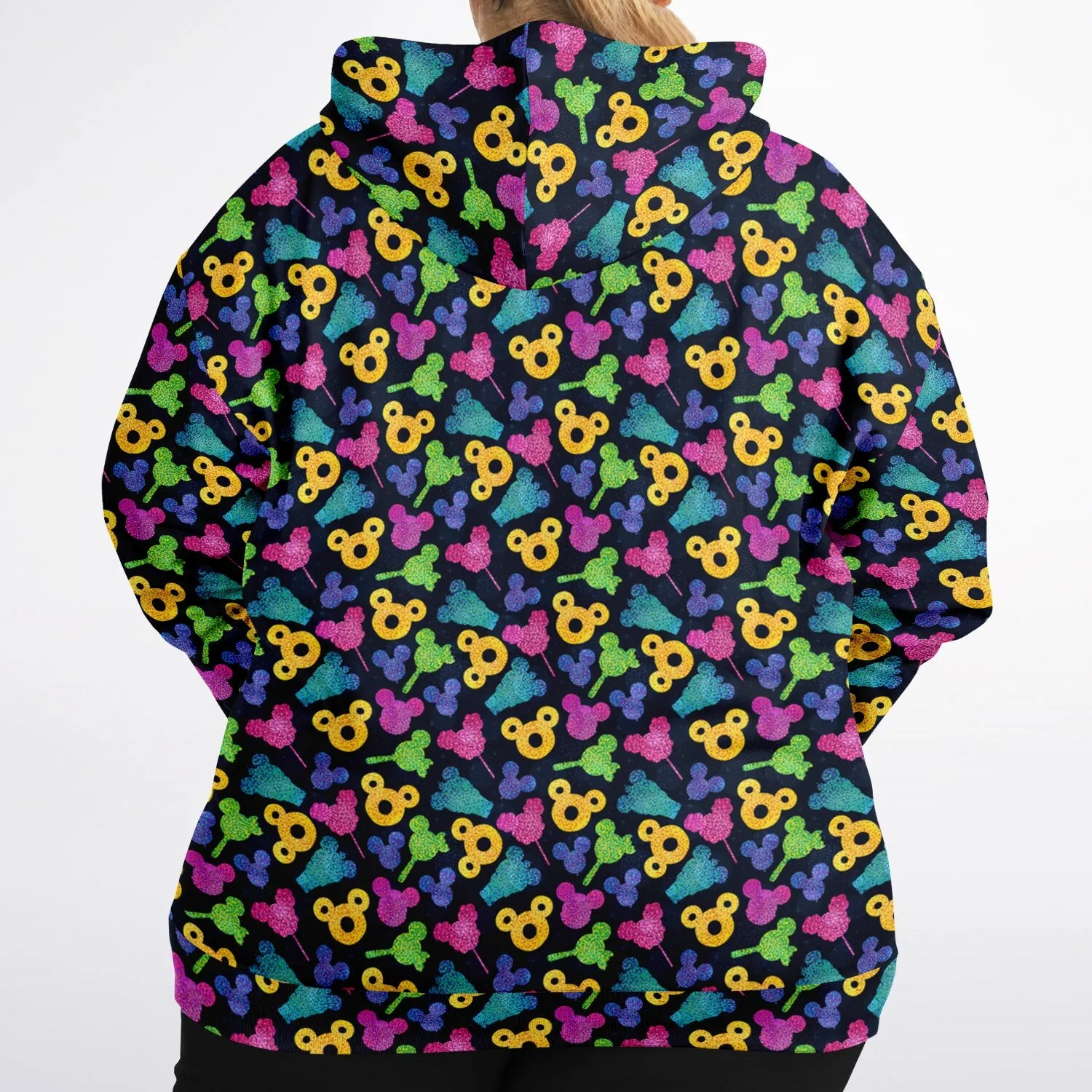 Glitter Park Snacks Plus-size Unisex Zip Hoodie