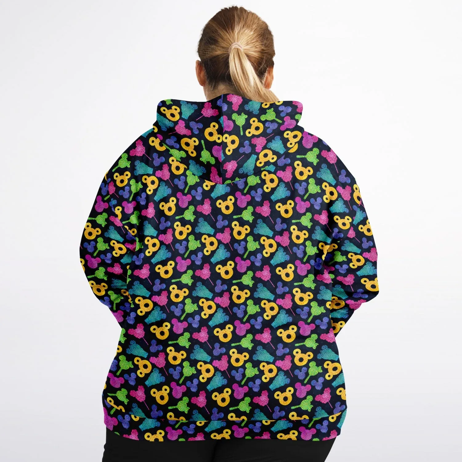 Glitter Park Snacks Plus-size Unisex Zip Hoodie