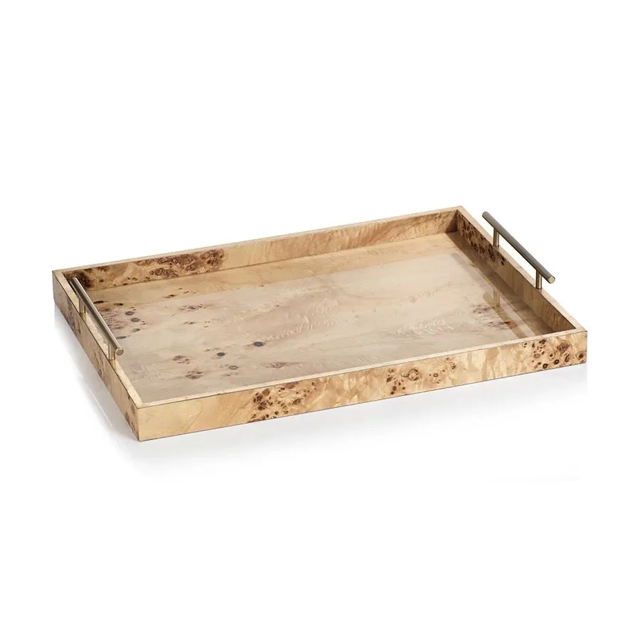 Glossy Burl Tray