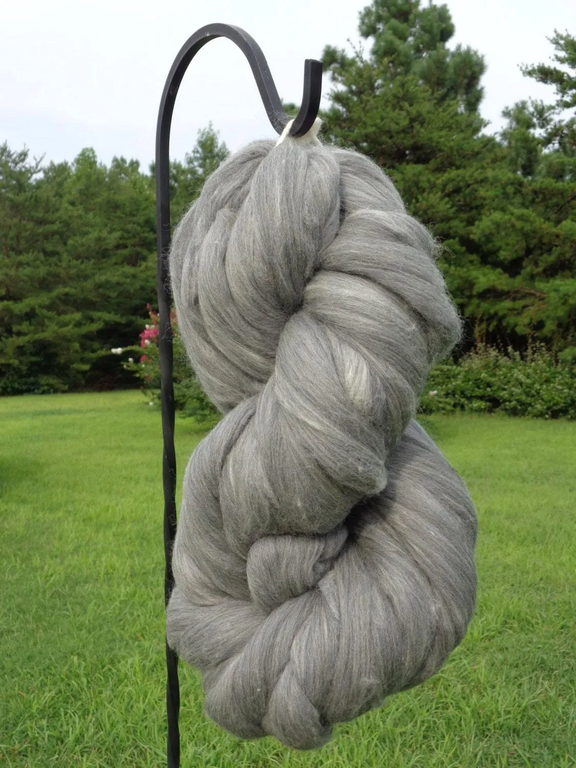 Gray Merino Wool Top Roving Fiber Spinning, Felting, macrime, Crafts  -SALE! 1oz, 2oz, 3oz, 4oz, 5oz, 6oz, 7oz, 8 oz and up