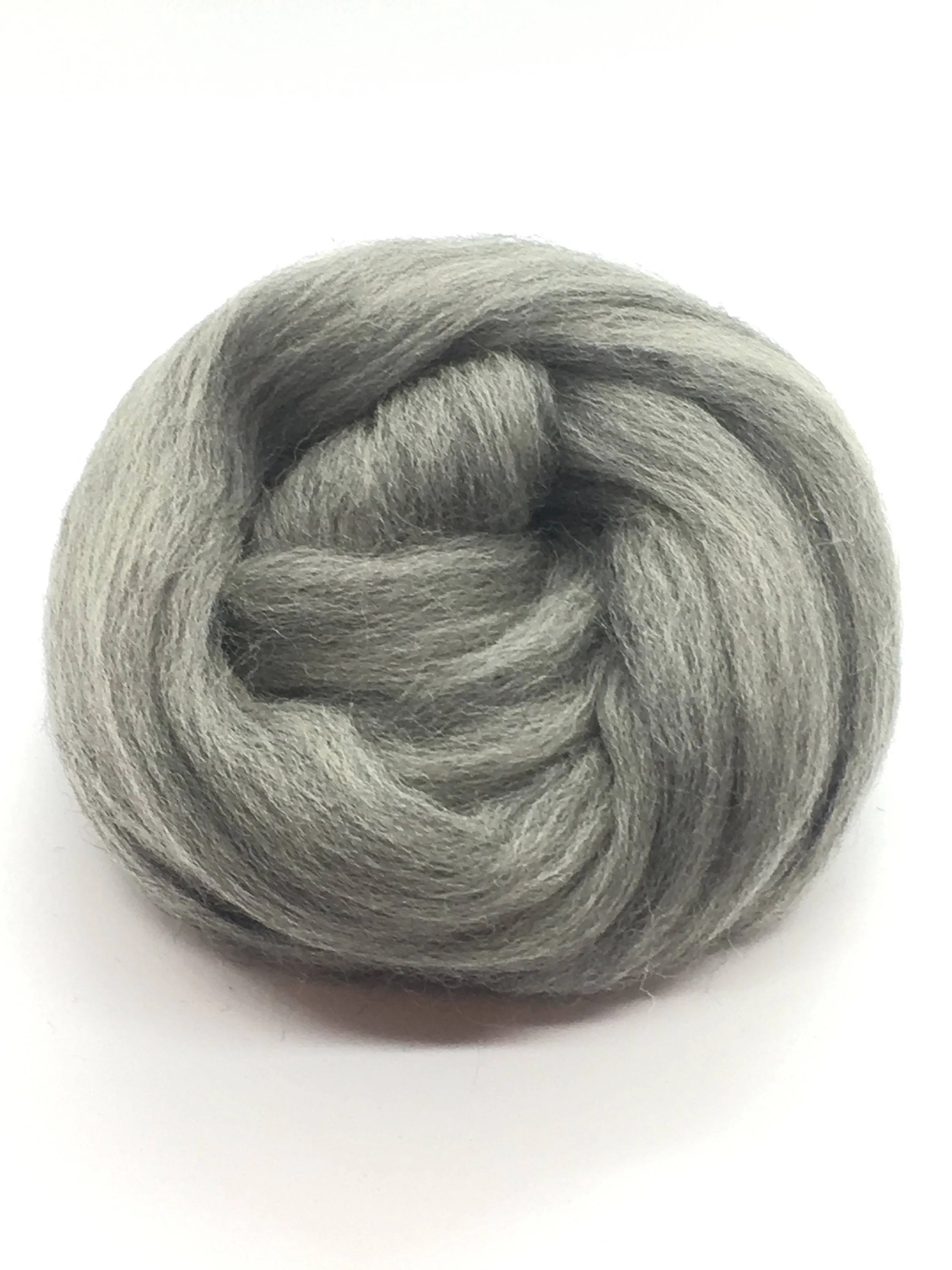 Gray Merino Wool Top Roving Fiber Spinning, Felting, macrime, Crafts  -SALE! 1oz, 2oz, 3oz, 4oz, 5oz, 6oz, 7oz, 8 oz and up