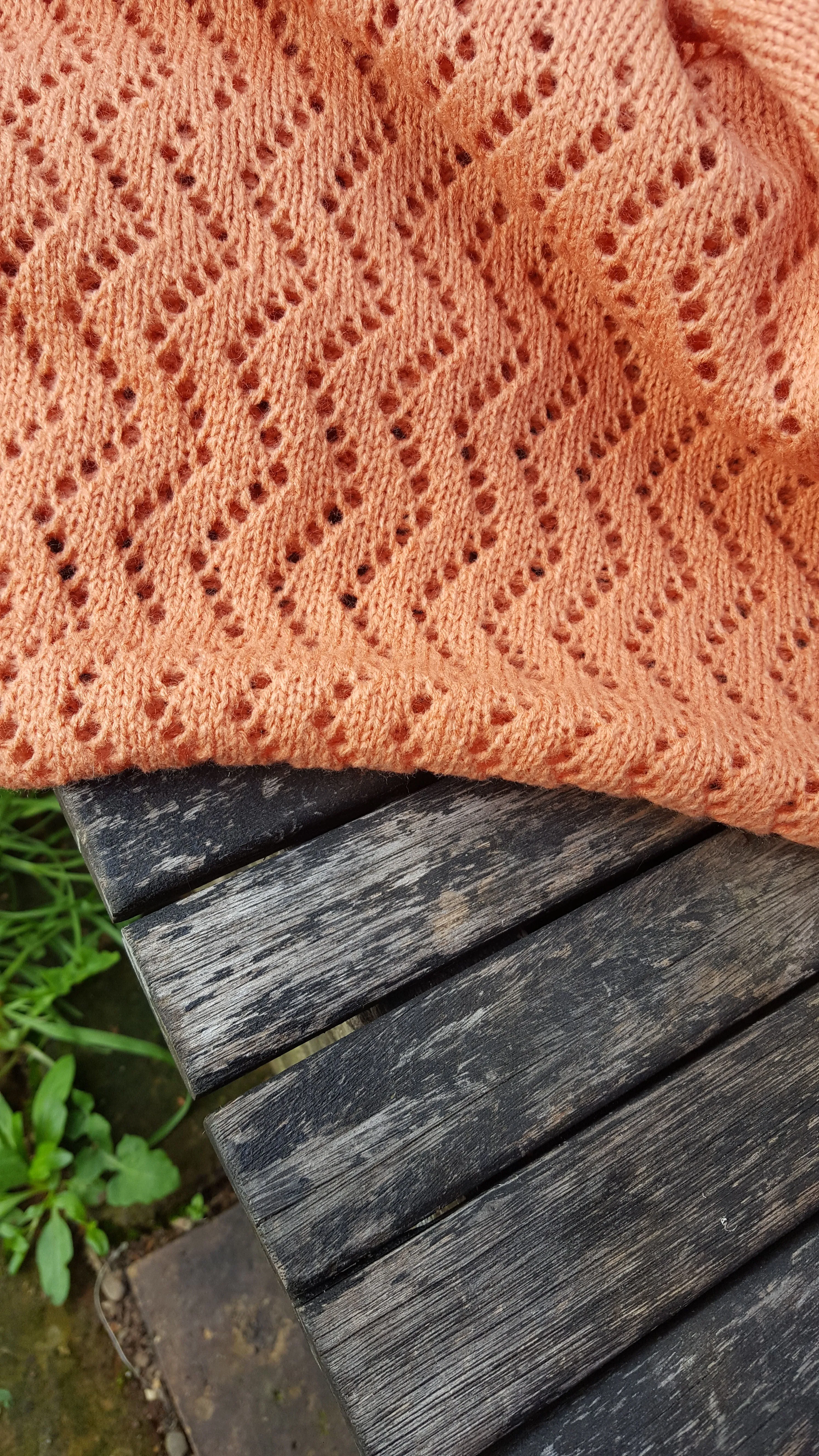 Handmade cowl, infinity scarf, mobius scarf, in burnt orange Acrylic mix yarn.