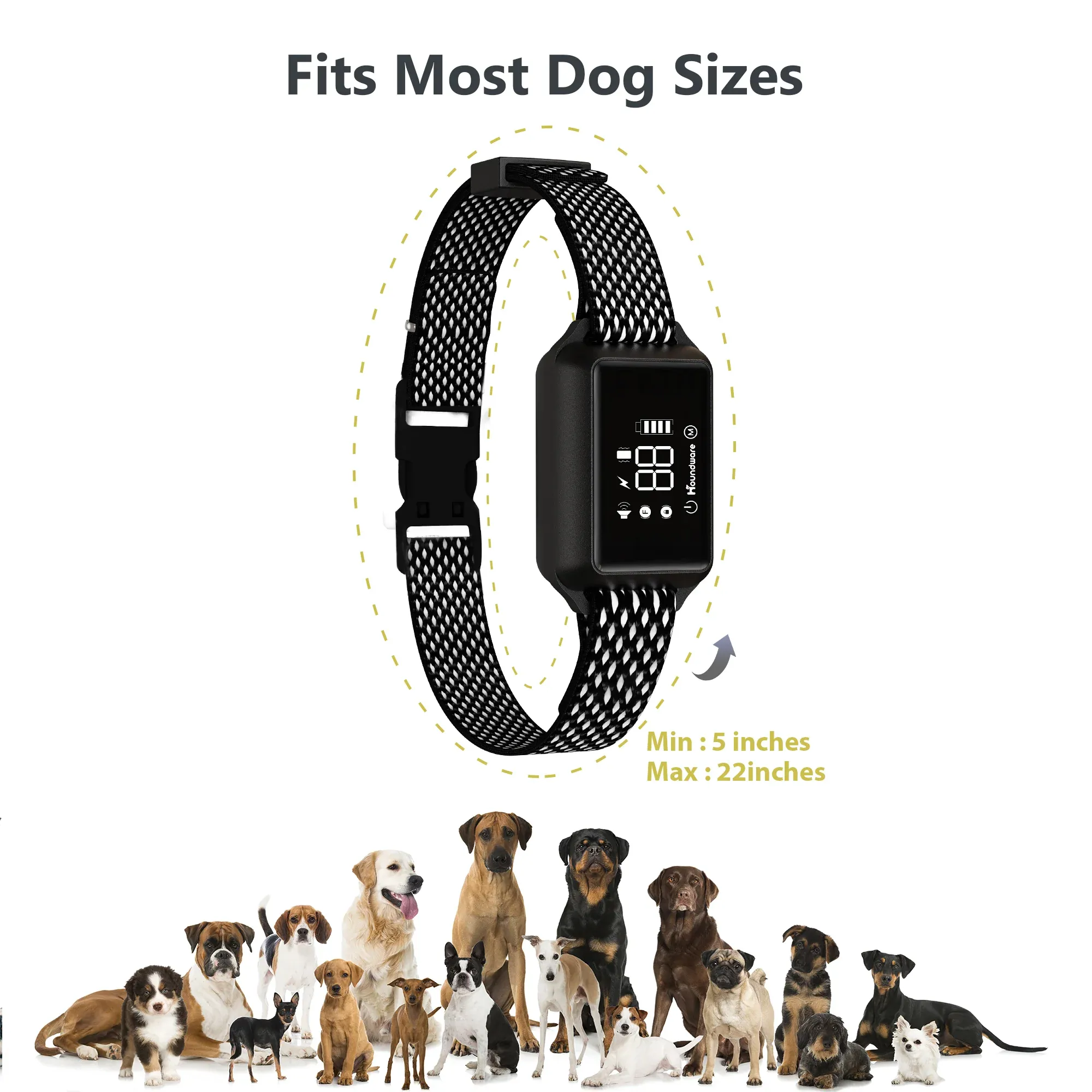 Houndware Multi-Functional Anti-Bark Collar