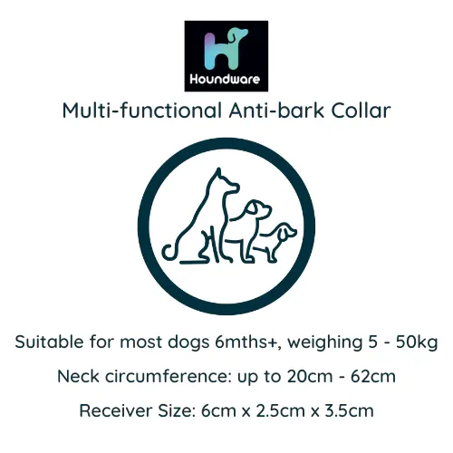 Houndware Multi-Functional Anti-Bark Collar