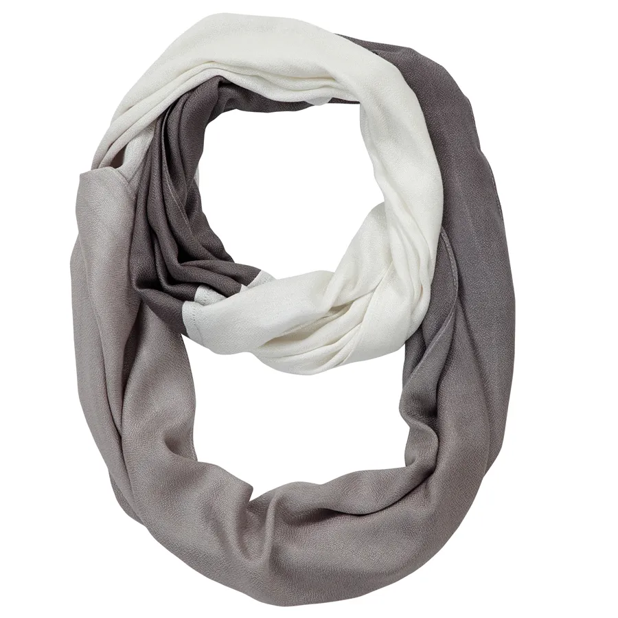 Infinity Neck Scarf Gray Ombre