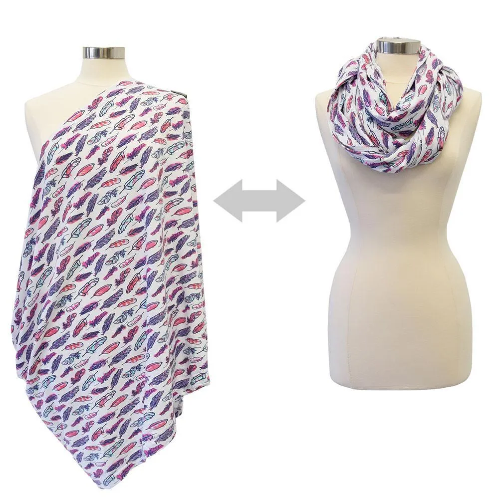 Itzy Ritzy Nursing Happens™ Infinity Breastfeeding Scarf - Fresh Plume