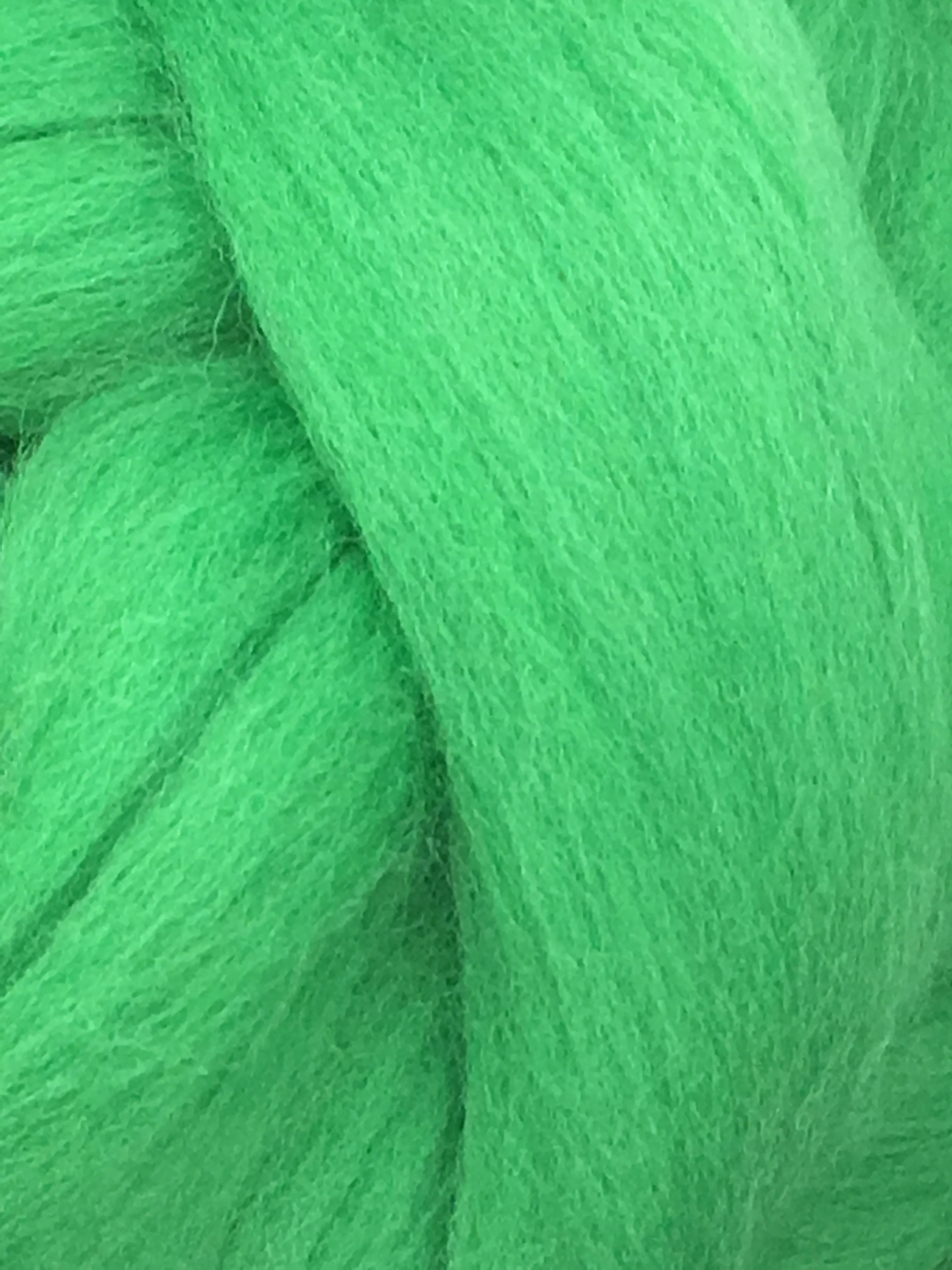 Kelly  Green Merino  Wool Top Roving (Shamrock Green)