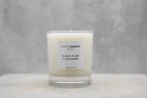 Luxury Clear Candle - Black Plum & Rhubarb