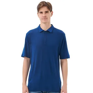 Men's Merino 170g Short Sleeve Polo Deep Royal