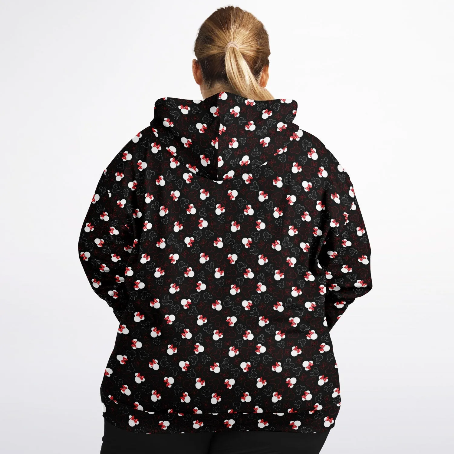 Mickey And Minnie Dots Plus-size Unisex Zip Hoodie