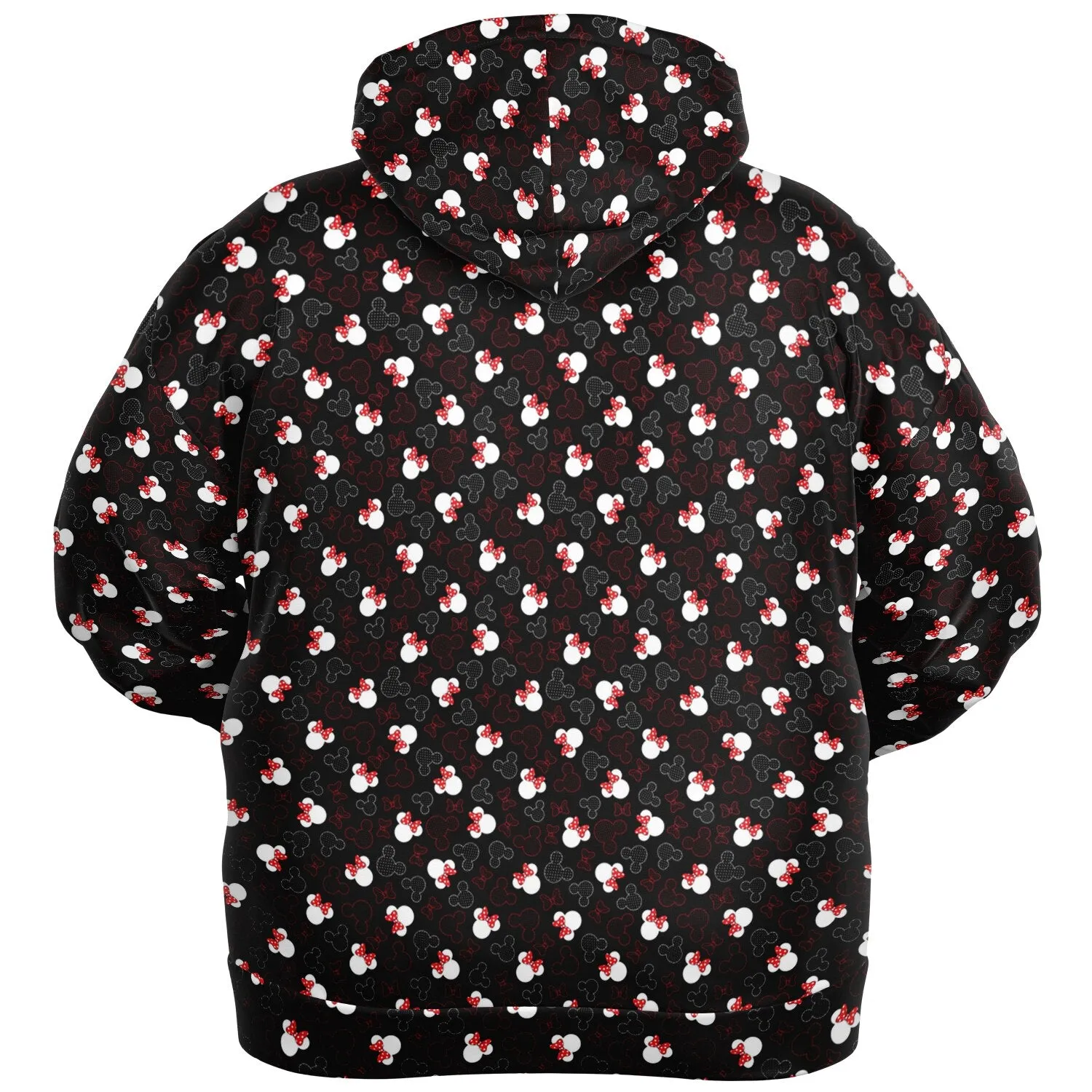 Mickey And Minnie Dots Plus-size Unisex Zip Hoodie