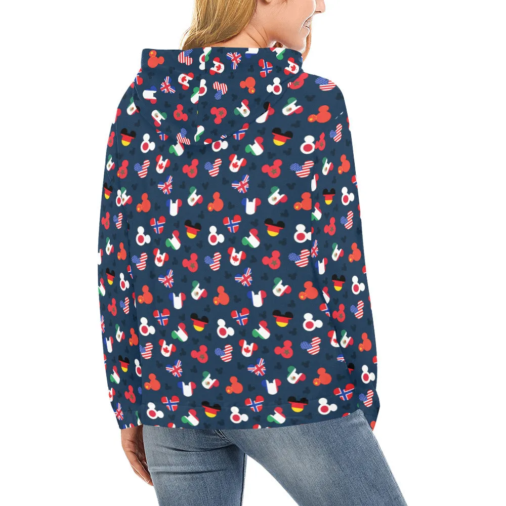 Mickey Flags Hoodie for Women