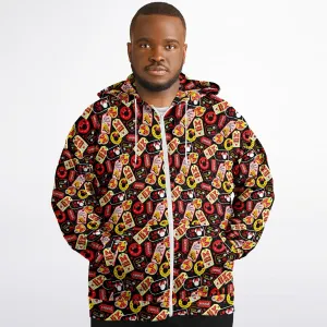 Minnie Tags Plus-size Unisex Zip Hoodie