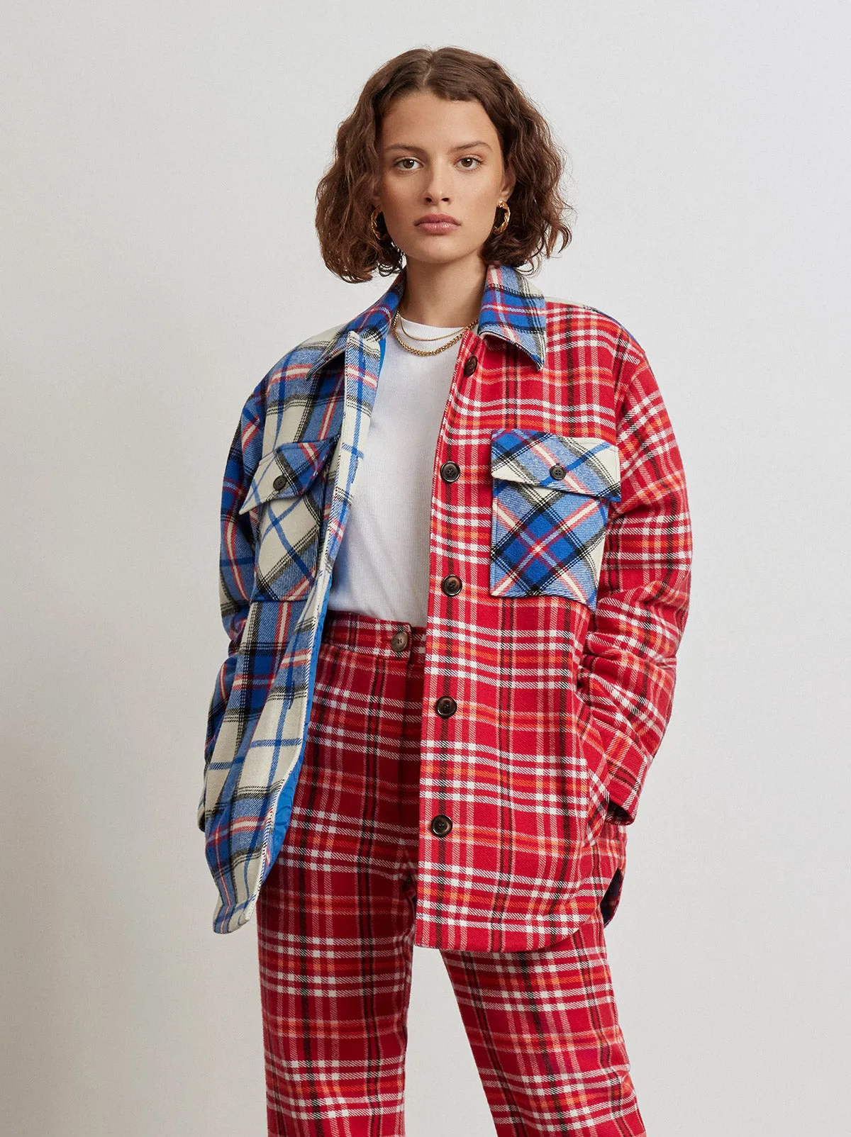 Miranda Mixed Check Jacket