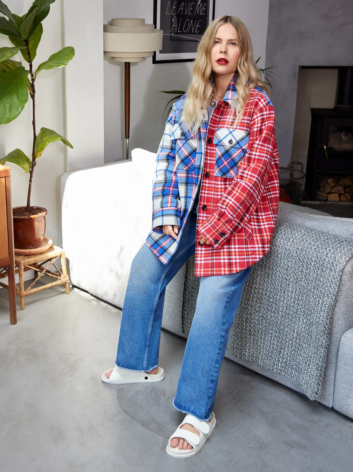 Miranda Mixed Check Jacket