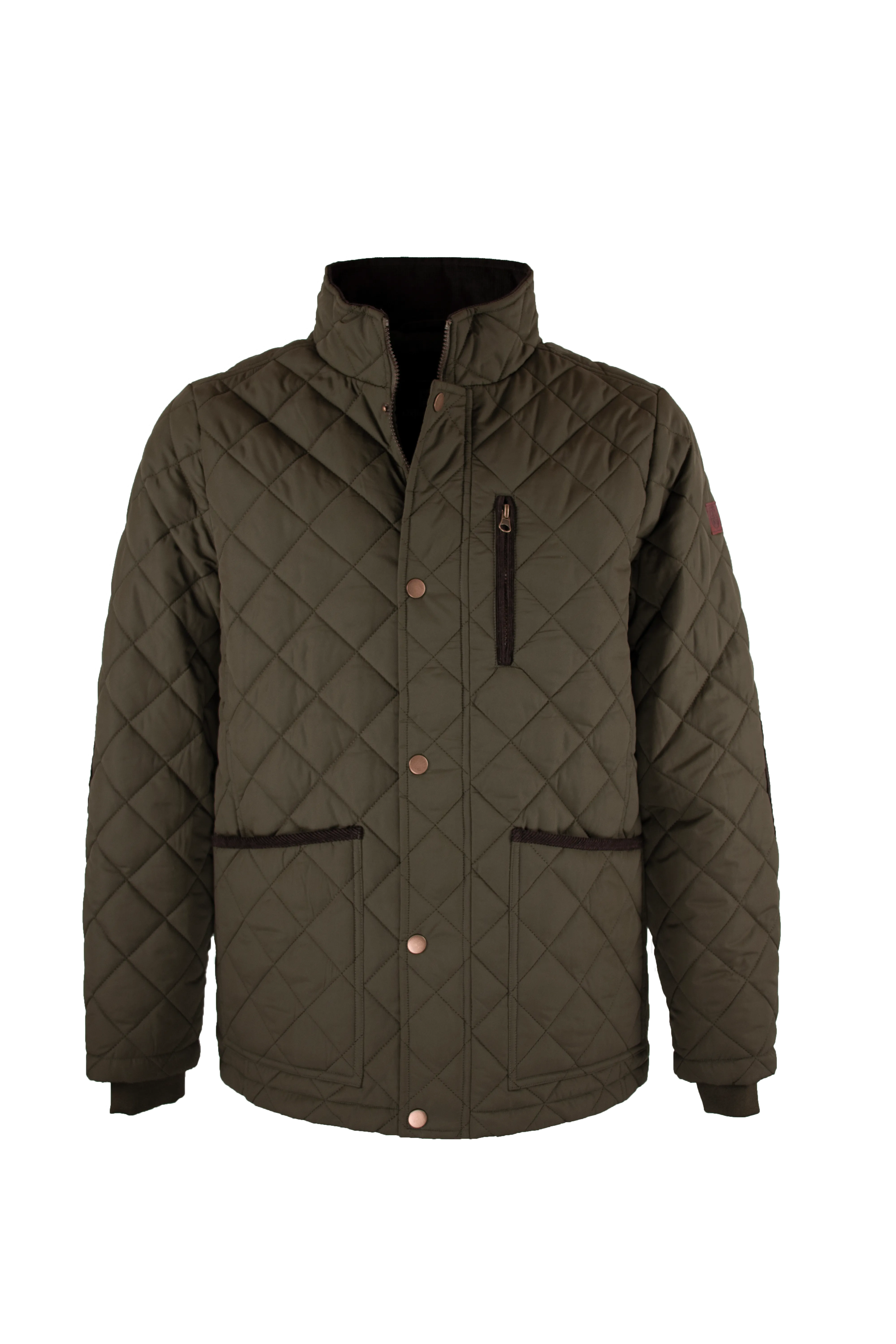 MJ003 - Men's Aron Quilted Jacket - OLIVE