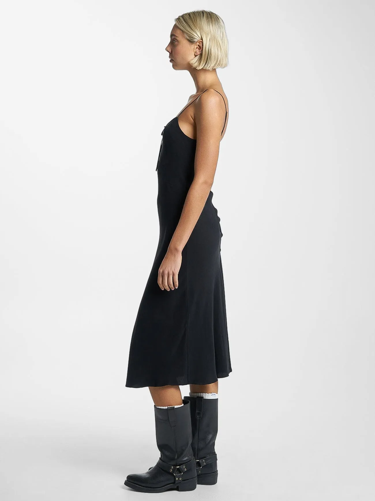 Natalia Slip Dress - Antique Black