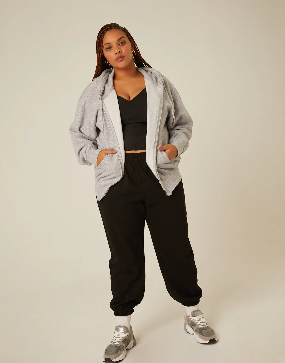 Plus Size Essential Simple Sweatpants