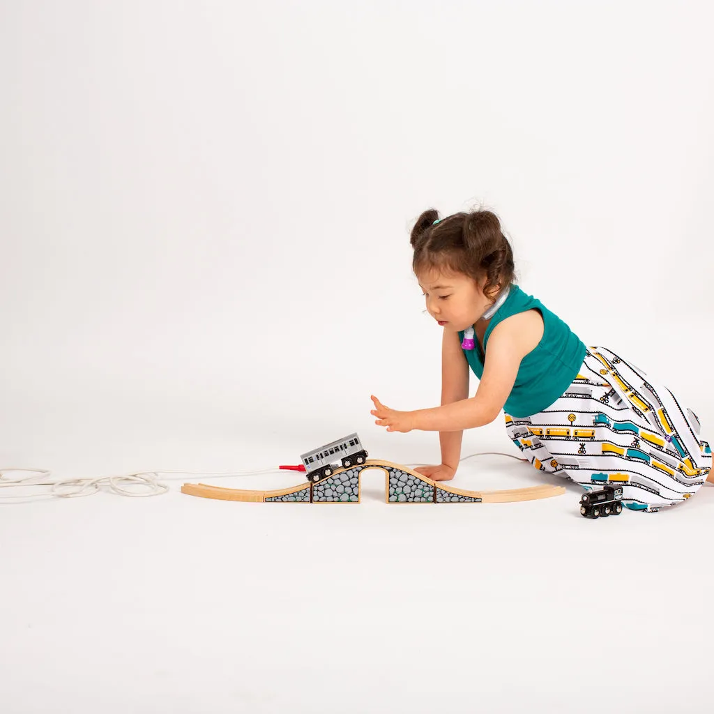 "ENGINEuity" Trains Twirly Play Dress with Pockets