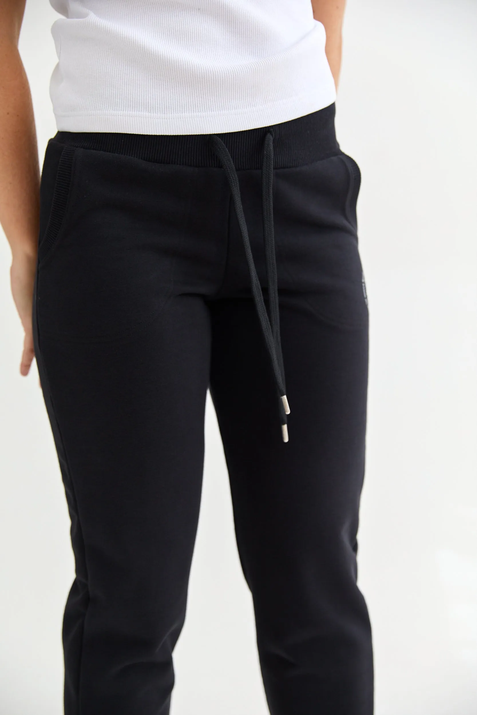 Slim sweatpants -  black