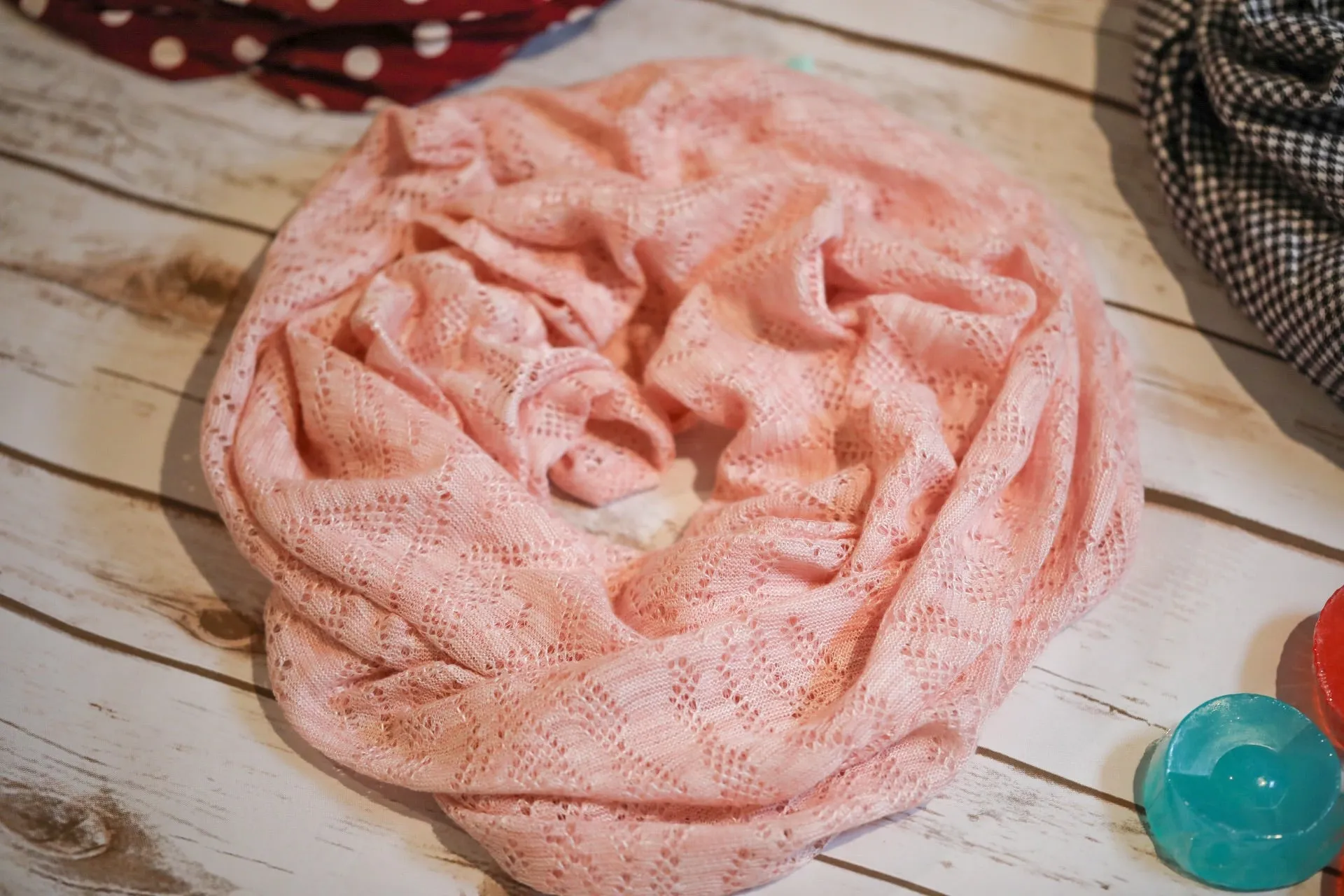 Soft pink Infinity scarf