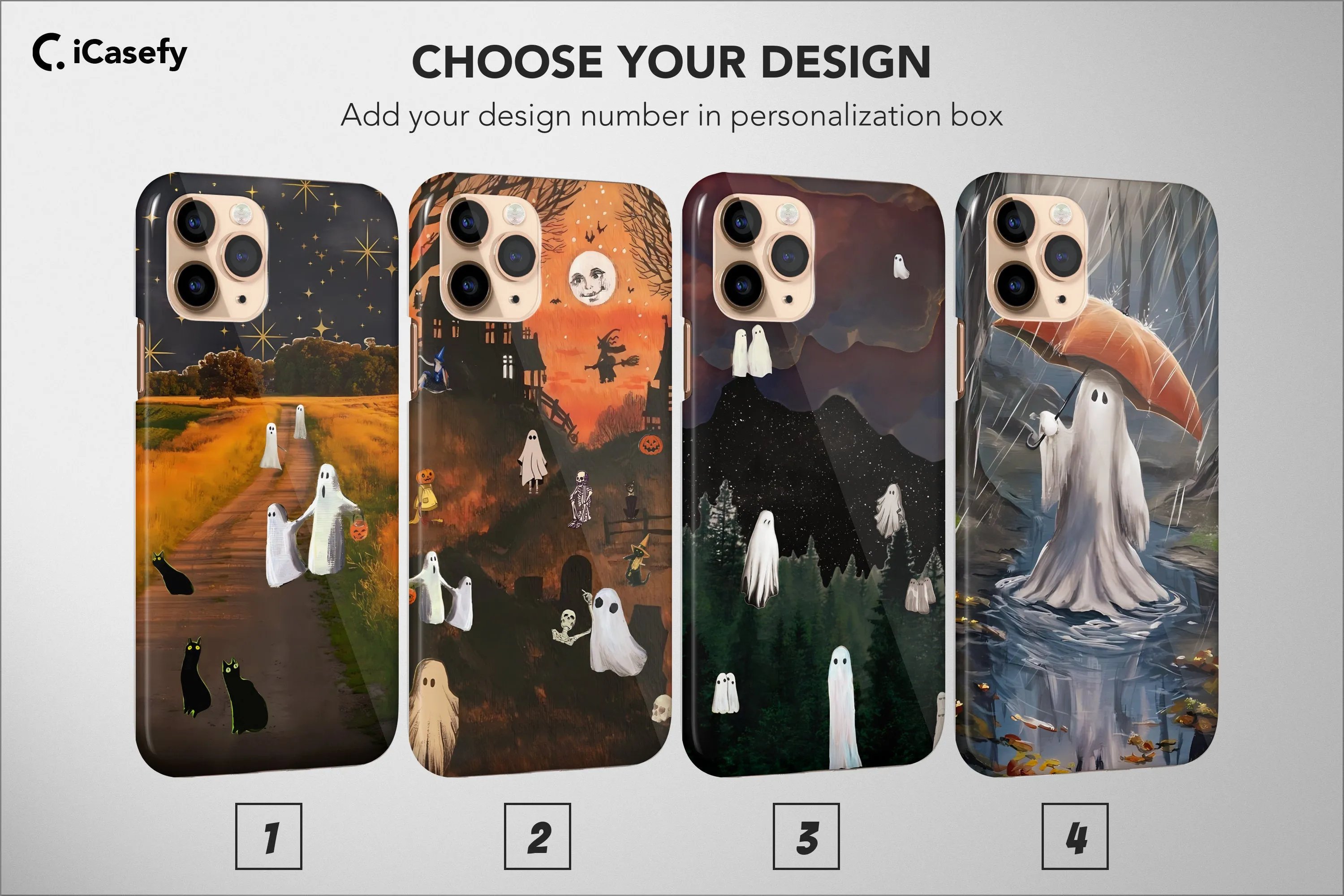 Spooky Phone Case Ghost Scary Horror Cover