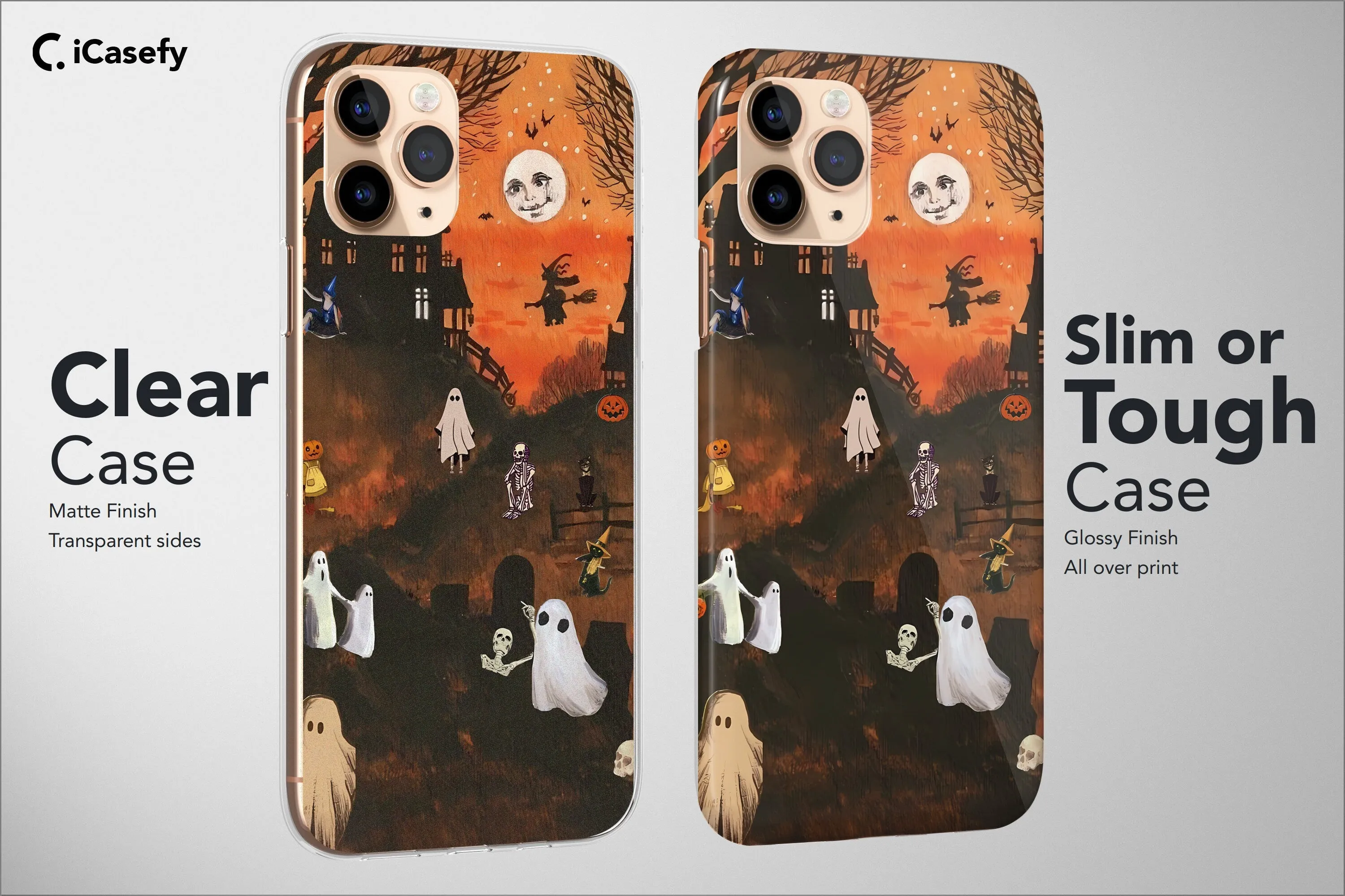 Spooky Phone Case Ghost Scary Horror Cover