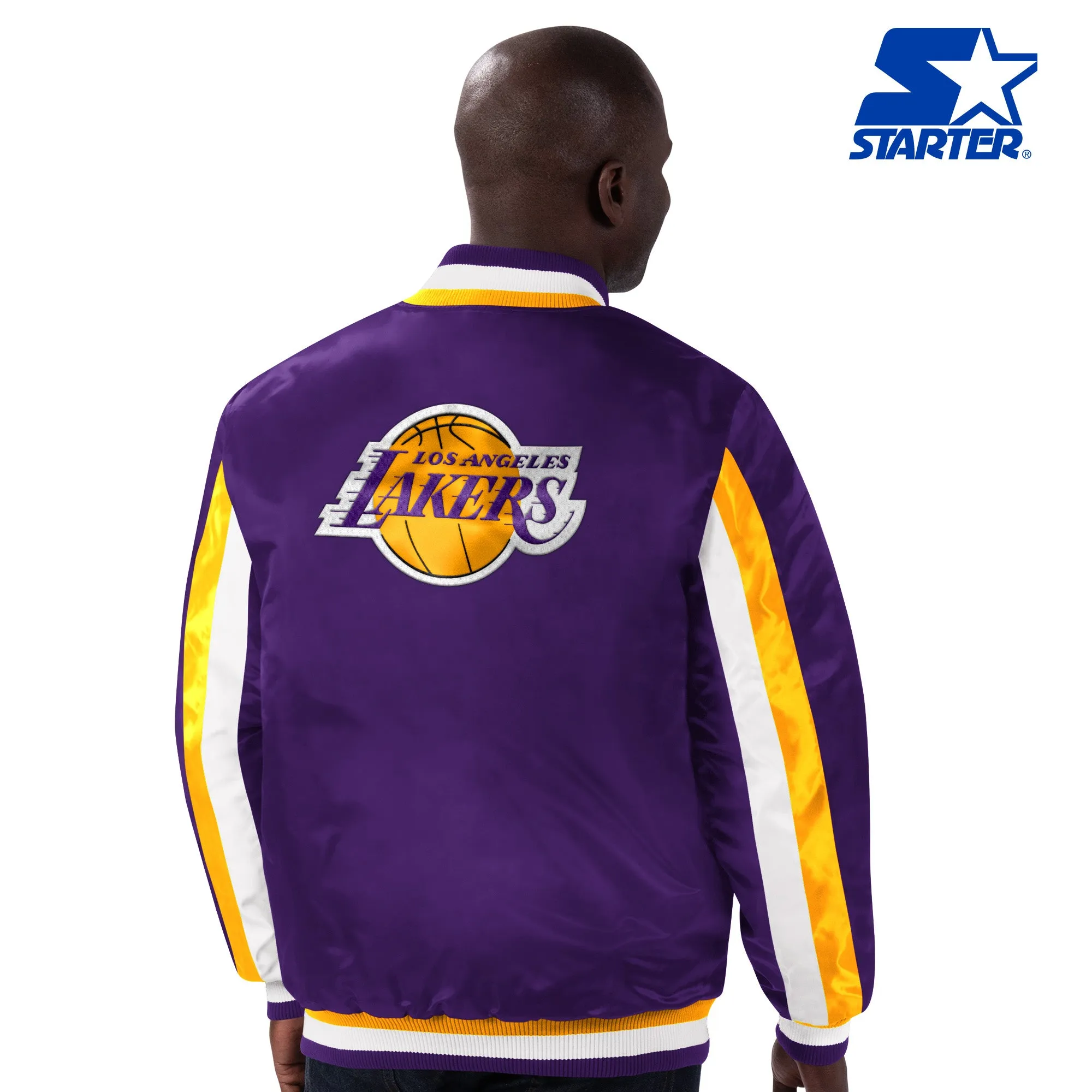 Starter Los Angeles Lakers Stripe Jacket